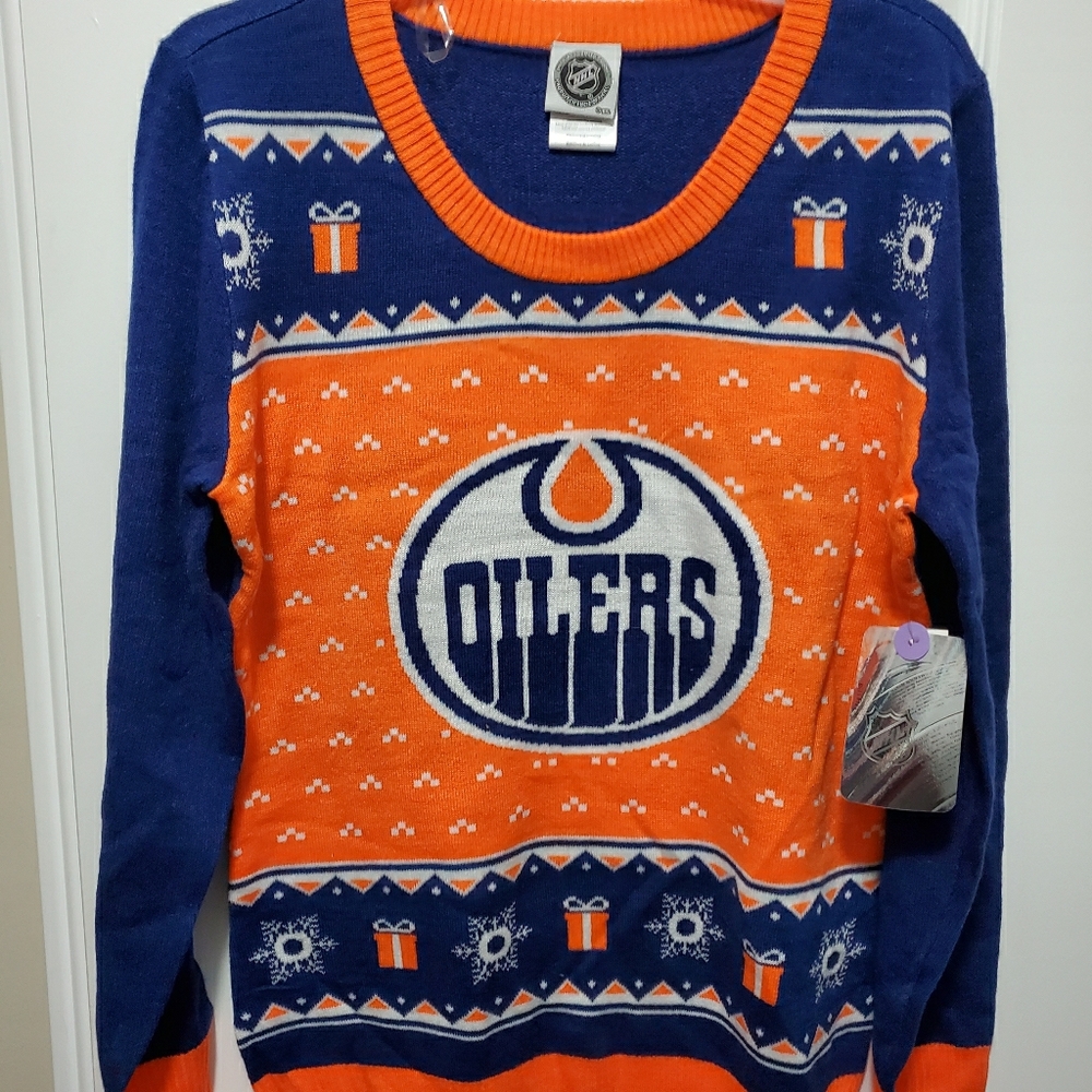 Oilers Christmas Ugly Sweater